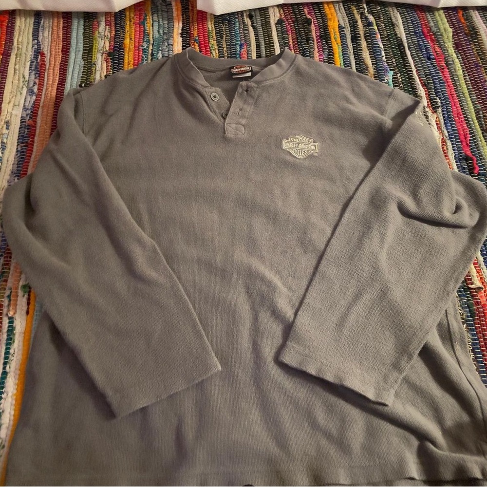 harley davidson waffle longsleeve